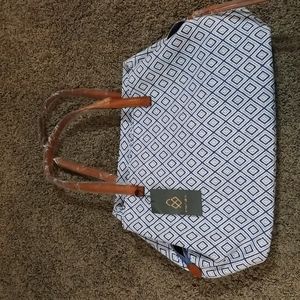 New! Street Level Anchorage Diamond Printed Tote